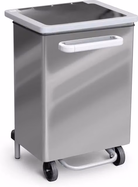 Pattumiera Per Raccolta Differenziata 47x37xh70 cm in Acciaio Inox a Pedale Lucido