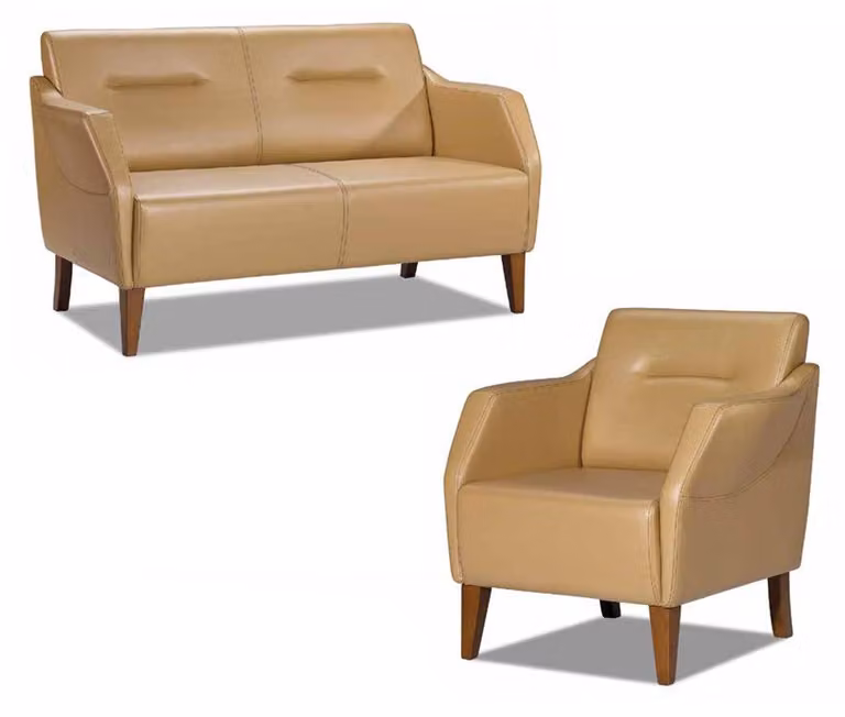 Sofagarnitur Sofa 3+1 Sitzer Sessel Moderne Möbel 2tlg. Beige Wohnzimmer