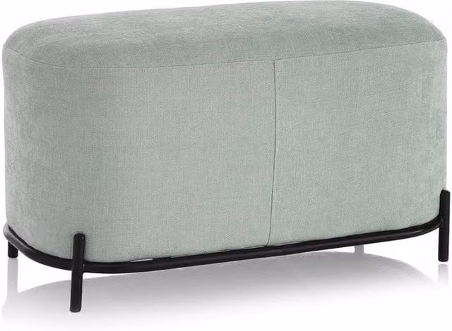 Panca 82x42x45 cm in Tessuto Verde