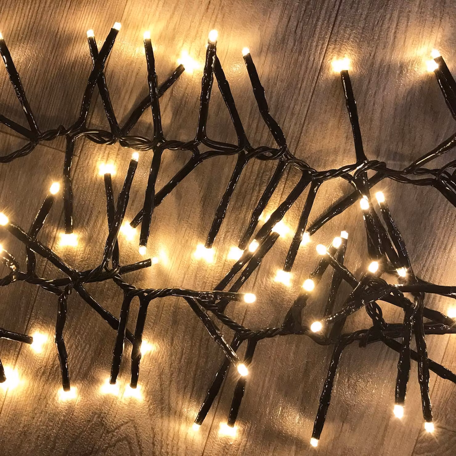 400 luci fiabesche a grappolo Albero di Natale luci fiabesche LED per interni ed esterni bianco caldo