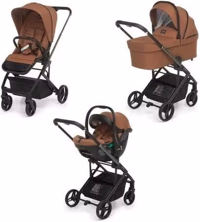 Sistema componibile Trio Tictoc Foppapedretti colore Tuscany marrone per cameretta bambini