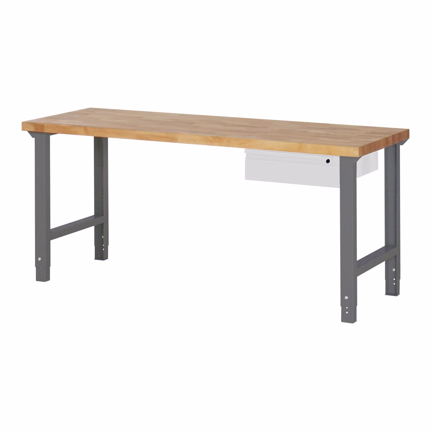 Banco da lavoro regolabile in altezza STIER Premium, 1 cassetto, 200x70x79-114 cm, design robusto, ideale per aree di lavoro personalizzabili ed ergonomiche nelle officine