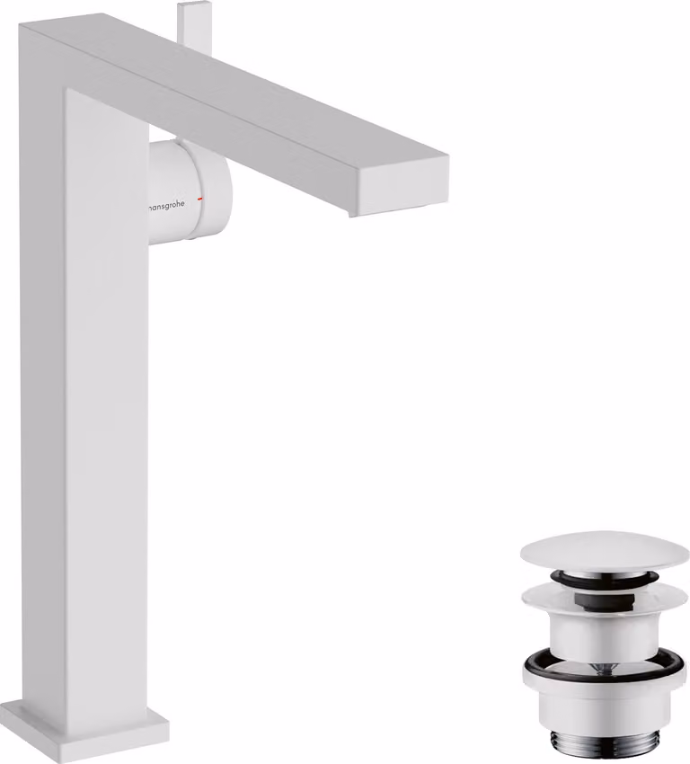 Mitigeur monocommande de lavabo hansgrohe Tecturis E Fine 240, portée 197 mm, avec vidage PUSH, CoolStart, EcoSmart+, 73070700, 73070700