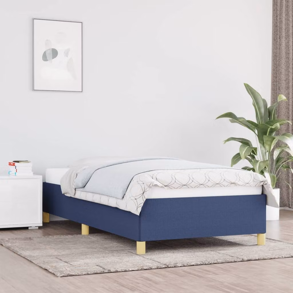 The Living Store Rete da letto blu 100x200 cm Tessuto