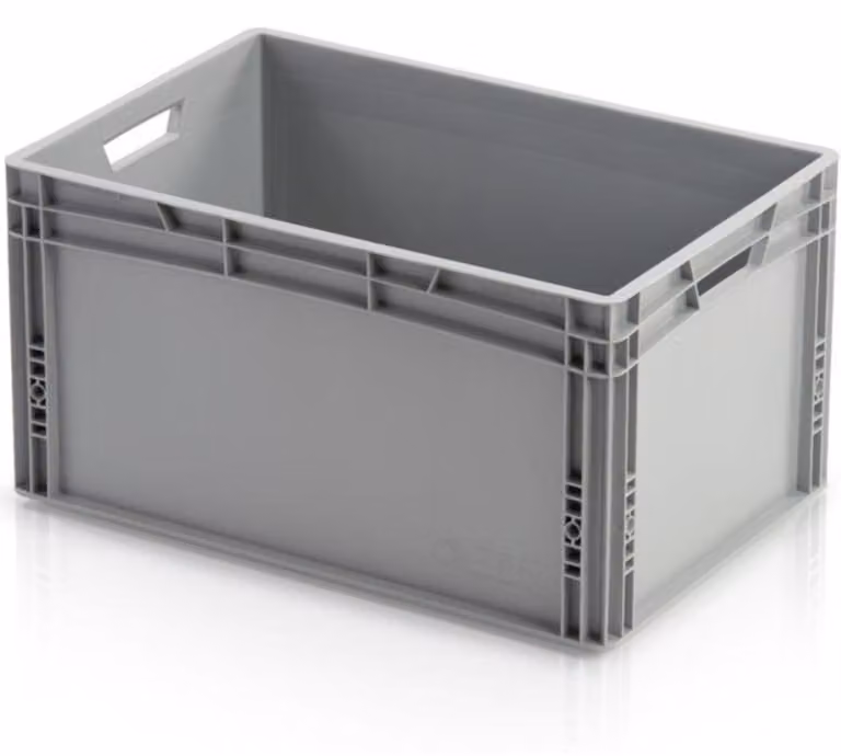 Contenitore di trasporto PP, formato 1/4 EUR, dimensioni 600x400x320 mm