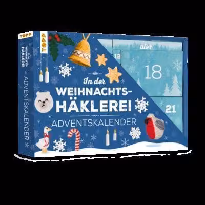 Nel negozio di Natale all'uncinetto - Il calendario dell'Avvento con materiale e libro di istruzioni per 24 progetti all'uncinetto