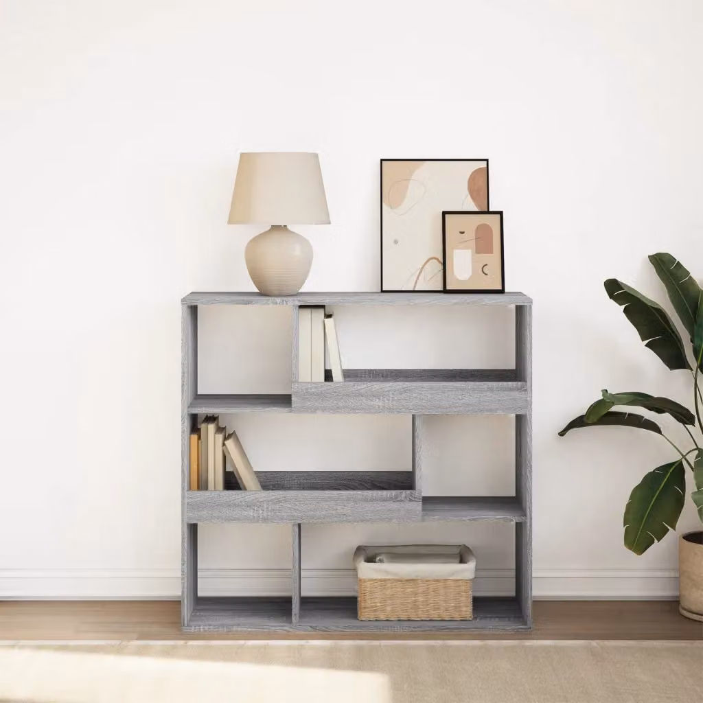 Libreria/Divisorio vidaXL Grigio Opaco L: 100 cm, P: 33 cm, H: 94,5 cm