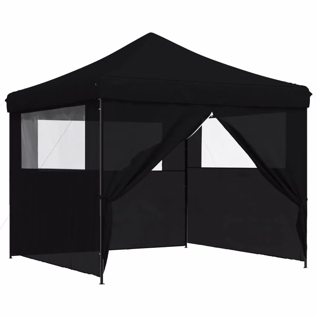 Tenda da festa Party-Tenda in tessuto Oxford e PVC, colore Nero, L/P/H: 292 x 292 x 315 cm – 2