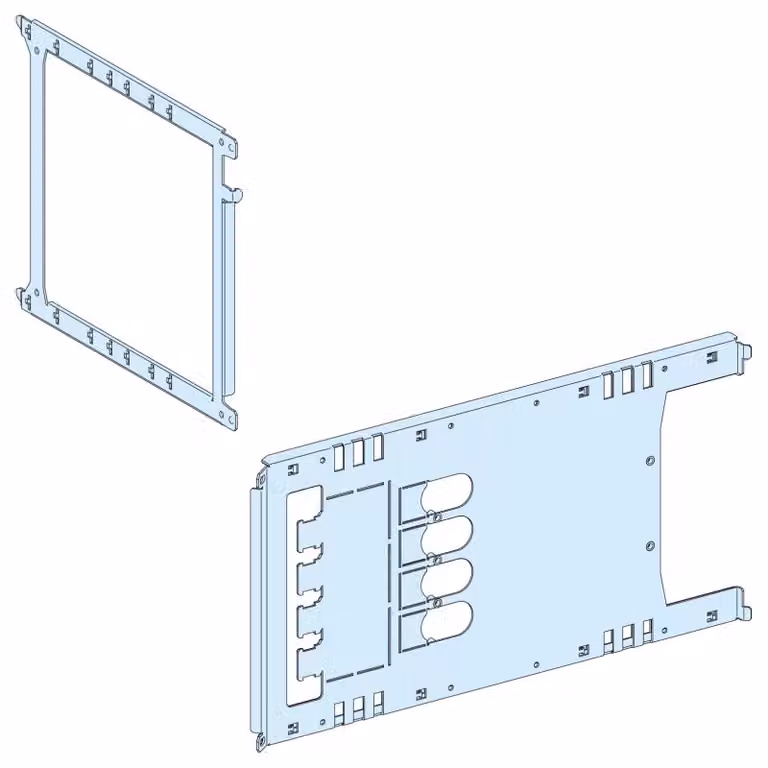 Schneider Electric PrismaSeT-P, piastra di montaggio, ComPacT NSX400-630 a 3-4 poli, montaggio a innesto, orizzontale, larghezza = 650 mm, altezza = 6 moduli LVS03462