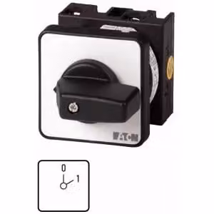 Interruttore ON-OFF Eaton, T0, 20 A, montaggio centrale, 2 unità costruttive, contatti: 4, 60 °, a scatto, con posizione 0, 0-1, numero di transazione 8203 011713