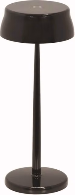Lampada da tavolo smart Zafferano Sister Light Wi-fi, LED ricaricabile e dimmerabile, Nero, H: 33 cm