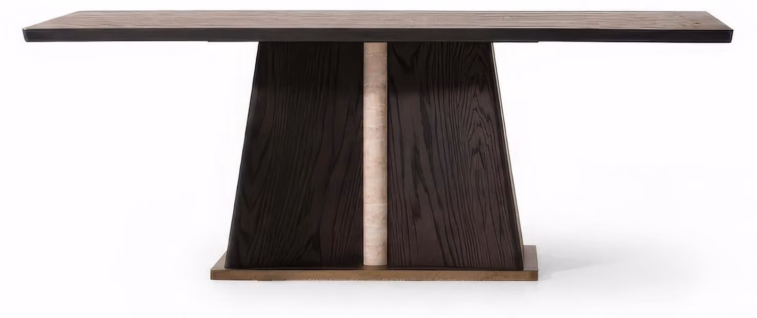 Tavolo da pranzo moderno, nero, design, tavolo da cucina, tavolo in legno