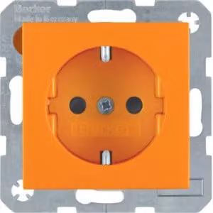 Berker 41431914 Presa SCHUKO arancione, opaca Berker S.1/B.3/B.7