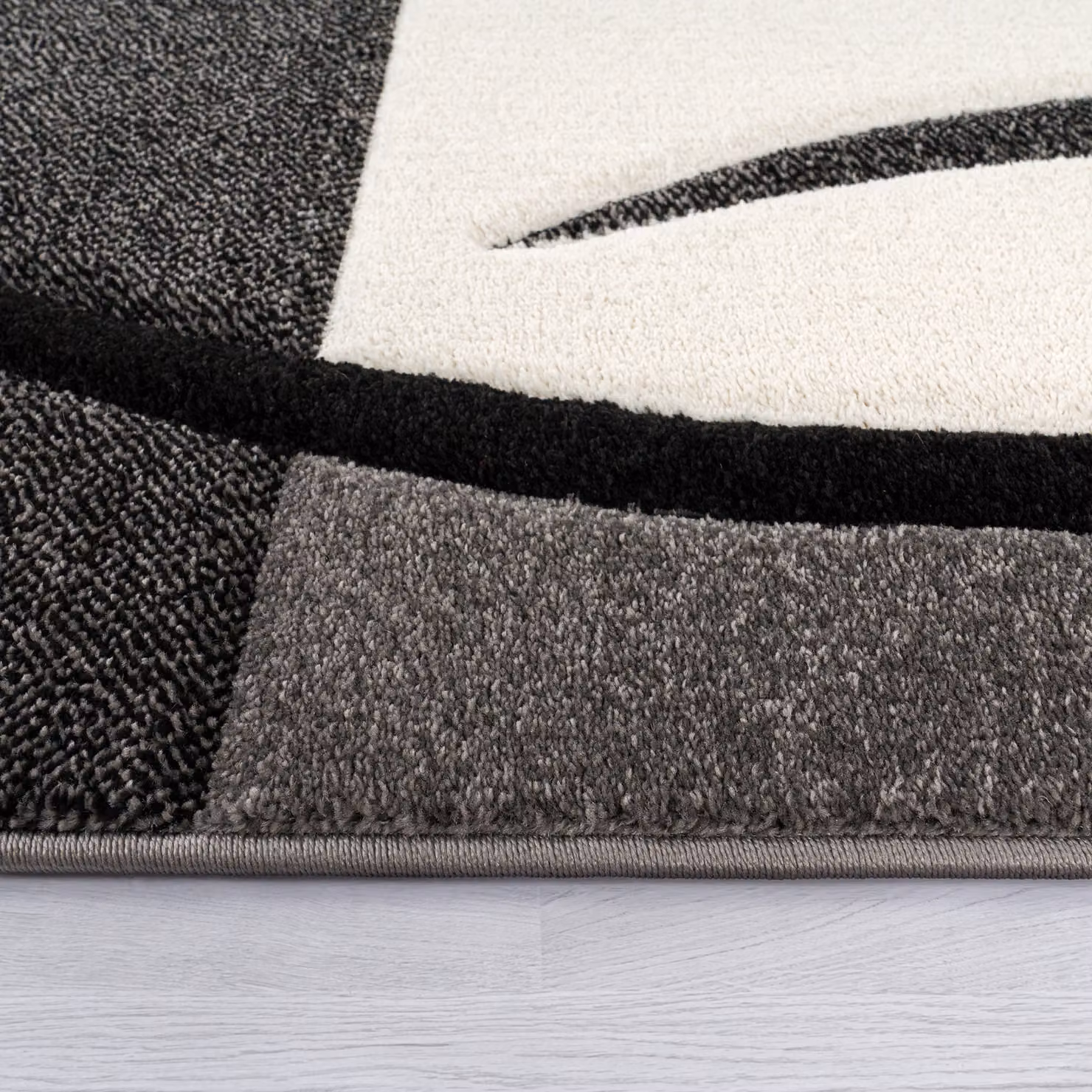 Tappeto moderno Diamora nero-bianco-grigio L: 80 cm, P: 300 cm – 3
