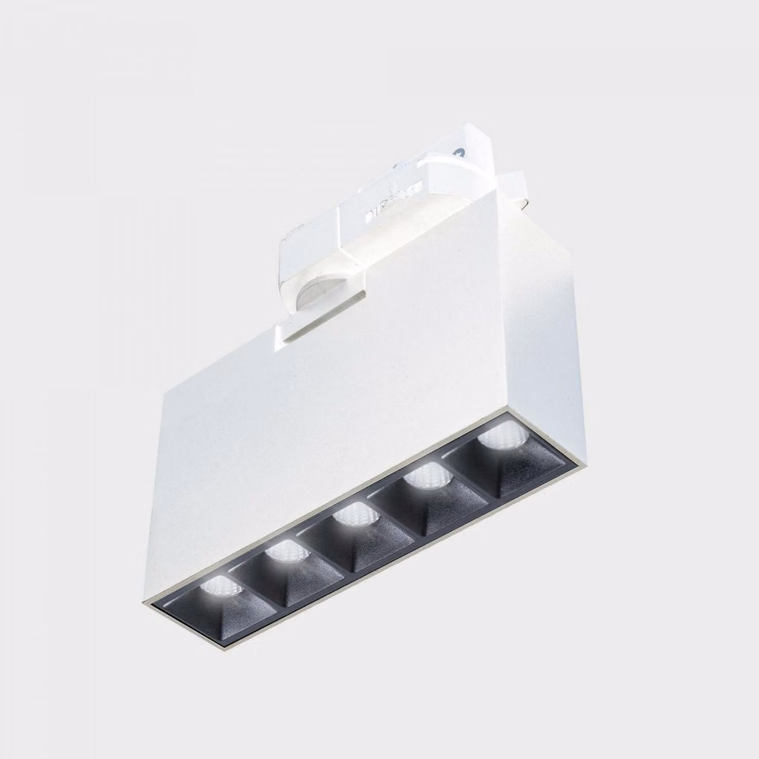 KOHL LIGHTING NSES Faretto su binario 137 x 34,5 mm bianco-nero 10 W 15D CRI 90 3000 K non dimmerabile