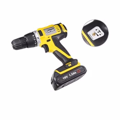 TRAPANO AVVITATORE CORDLESS DOPPIA BATTERIA A LITIO 18V LED INDICATORE BATTERIA