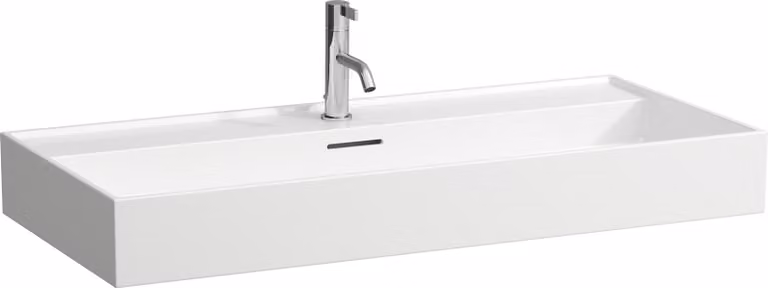 LAUFEN Kartell lavabo à poser, 1 trou pour robinet, avec trop-plein, 1000x460mm, H8163374001041, H8163374001041