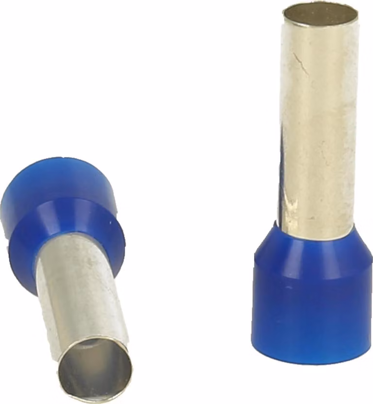 Capicorda DIN 46228 parte 4 isolati, misura L, codifica colore DIN sezione 16 mm² blu - 1 pezzo