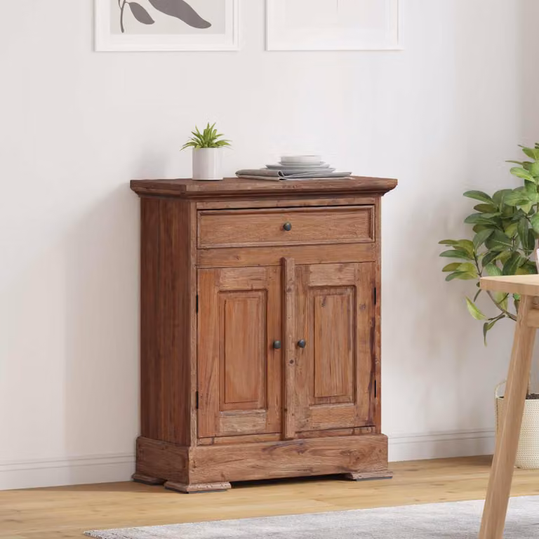 vidaXL Armadio 63 x 30 x 79 cm Legno di Mogano Massello