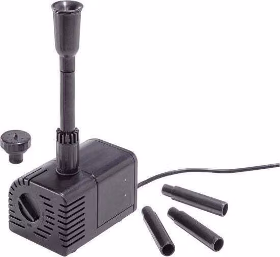 Pompa per laghetti Siena 900/1500 con set di irrigatori e connessione LED