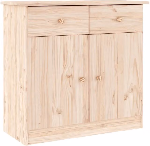 Credenza | Madia | Buffet da pranzo | Armadio da pranzo ALTA 77x35x73 cm in Legno Massello di Pino