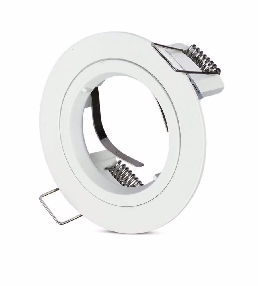 Portafaretto LED da Incasso Rotondo GU10 e GU5.3 (MR16) Colore Bianco
