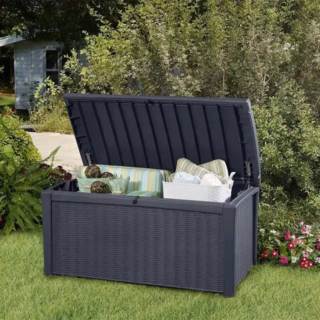 Cassa in resina Keter RIO BORNEO colore grigio antracite 400L