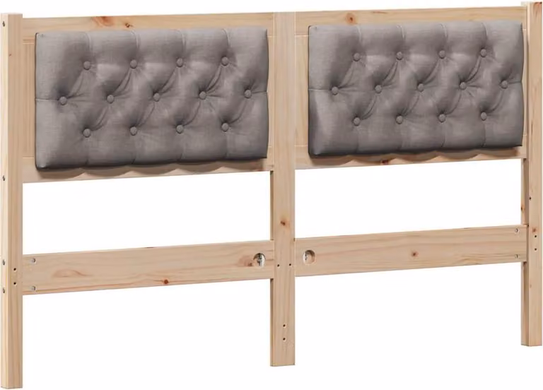 Testiera Altro Marrone e taupe 150 cm Legno di pino massello