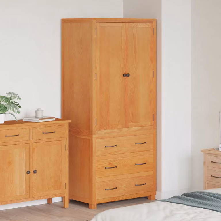 Set di mobili per magazzino vidaXL 2 pezzi marrone con ante a battente e cassetti, L: 80 cm, P: 50 cm, H: 180 cm