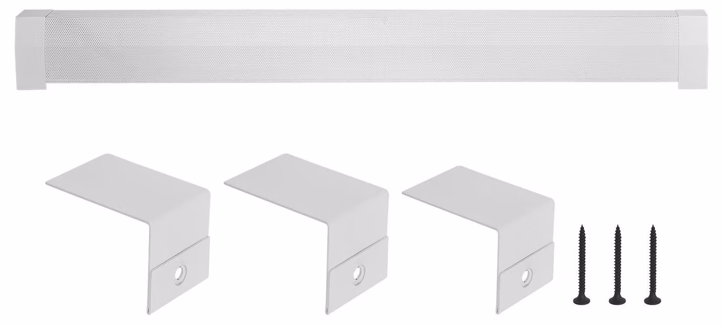 Copertura per radiatore in acciaio SucceBuy, 1832 x 81 x 193 mm, copertura frontale standard per radiatori elettrici, copertura di ricambio resistente per la camera da letto, bianca