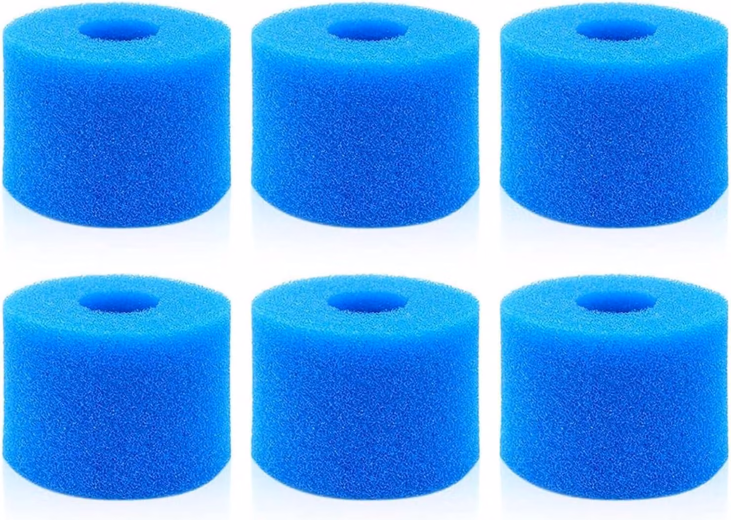 Set di filtri Whirlpool, 6 filtri in schiuma riutilizzabili, sostituti dei filtri in carta S1, per spa e piscine