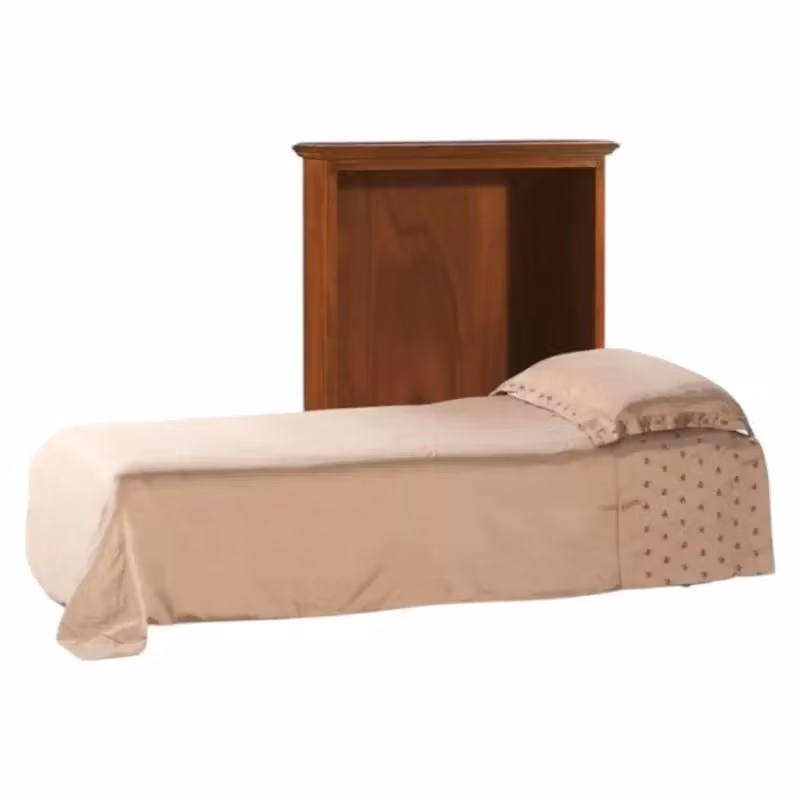 Letto contenitore Mobili 2G in legno di pino marrone con rete singola L/P/H: 190 x 90 x 48 cm – 2