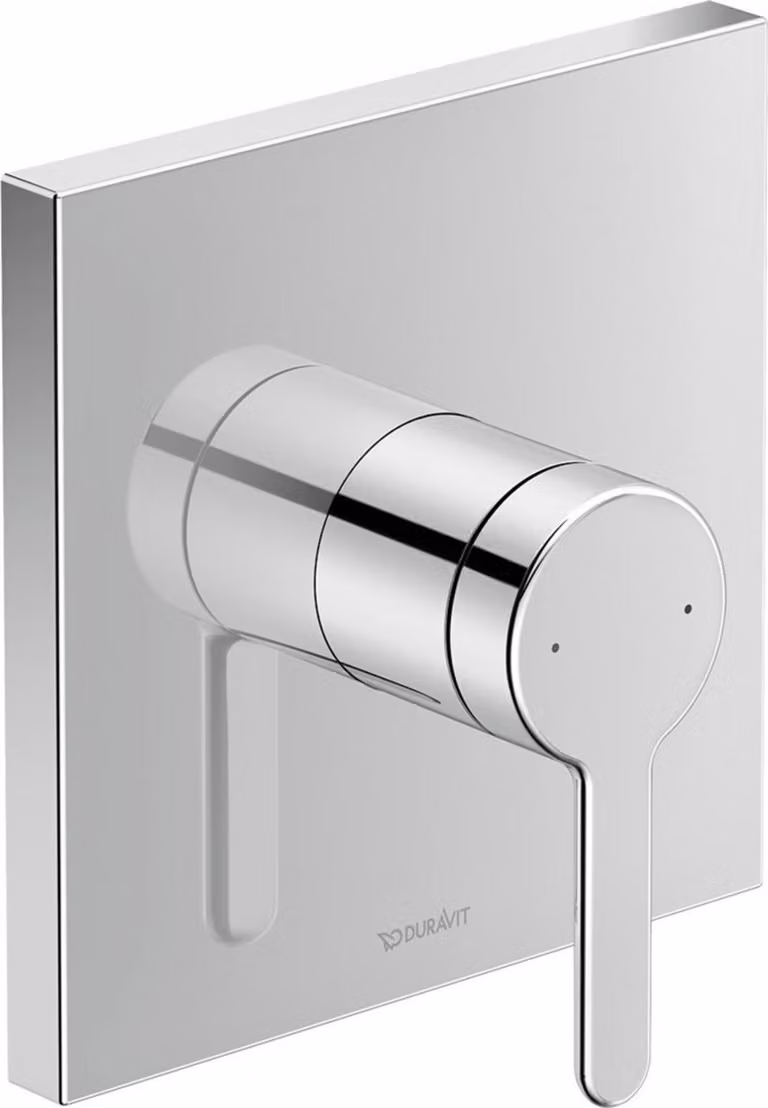 Duravit C.1 Mitigeur monocommande de douche encastré, rosette carrée, 1 consommateur, C14210009010, C14210009010