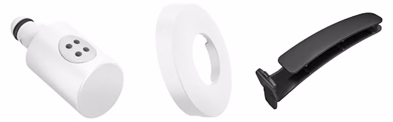 LAUFEN Pomme de douche Running Cleanet, anneau de lunette et levier de service, H8916920000001, H8916920000001