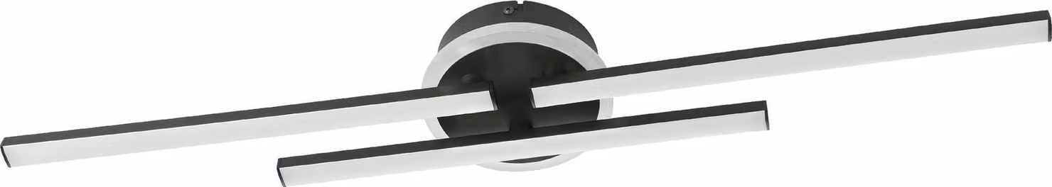 Plafoniera LED 20W 2500 lm 4000 K L 72 cm nero