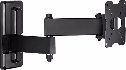 Supporto TV Meliconi CME EDR 100 per schermi da 14 a 25 pollici, portata massima 17 kg, VESA 100x100 mm, colore nero