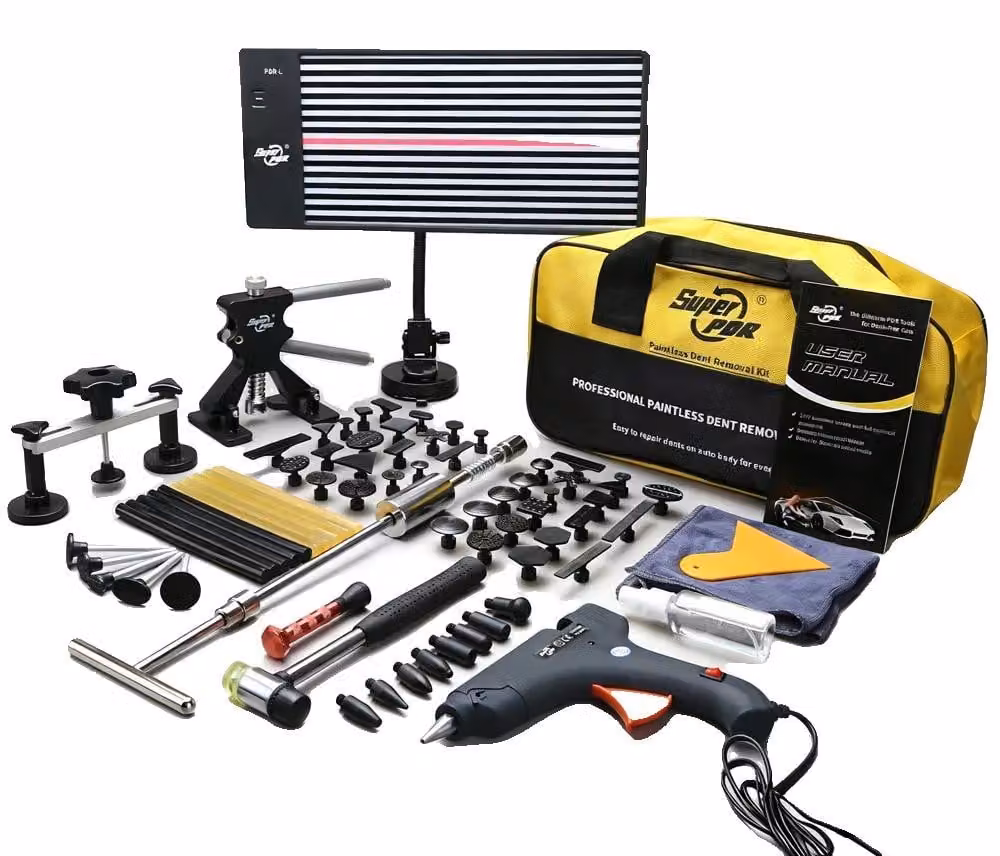 Kit per la riparazione di ammaccature, sistema adesivo ad alte prestazioni, set completo di attrezzi, SET DI ATTREZZI PDR