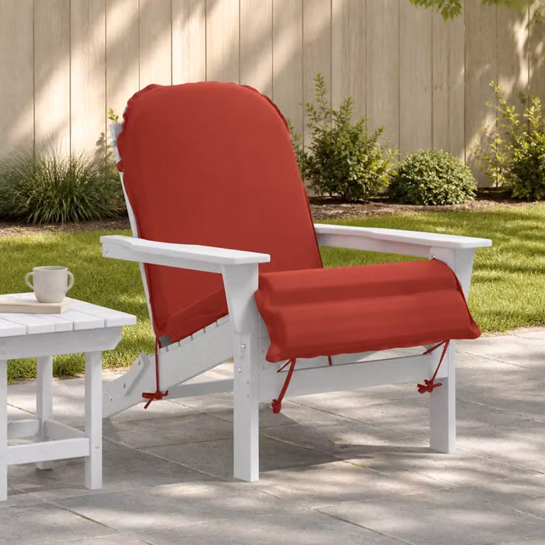 vidaXL Cuscino per Lounger Sole GEMERT Rosso, 135 x 55 x 6 cm, 100% Poliestere