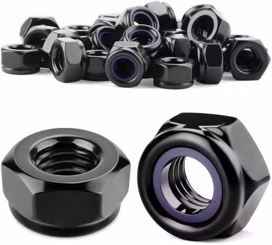 Boccole in nylon per montaggio su impiallacciatura esterna - 15 pezzi - Nero