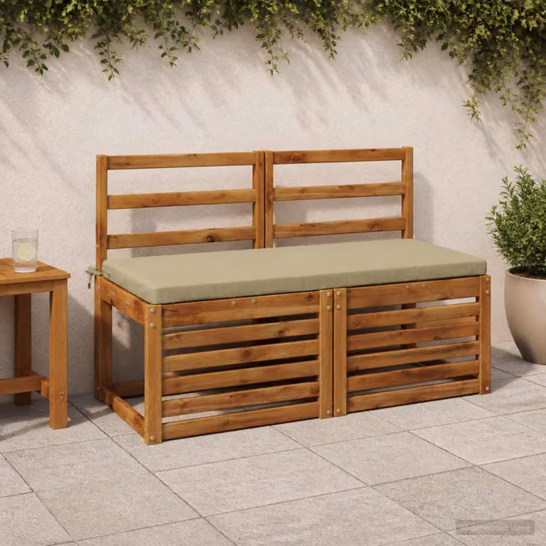 Cuscino per panchina vidaXL SOEST rettangolare in poliestere verde chiaro con rivestimento rimovibile e resistenza ai raggi UV