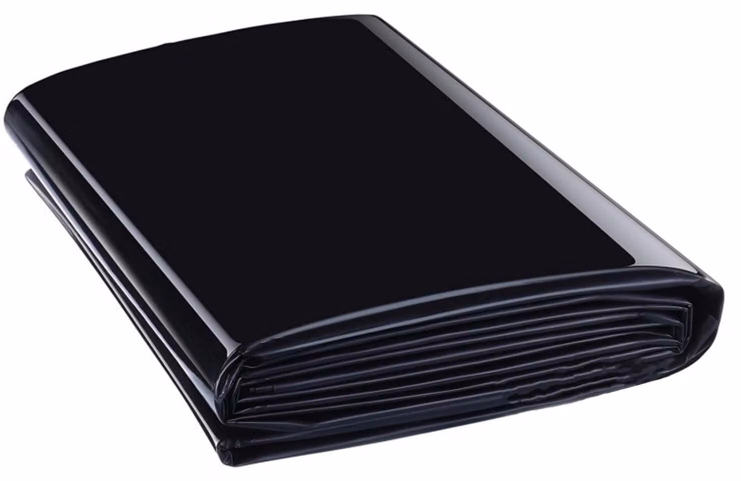 Pellicola in PVC per stagni, 2 m x 2 m, nera, in HDPE, pellicola per stagni, alta resistenza, membrana impermeabilizzante, per stagni, per piscine naturali, telo, per stagni da giardino