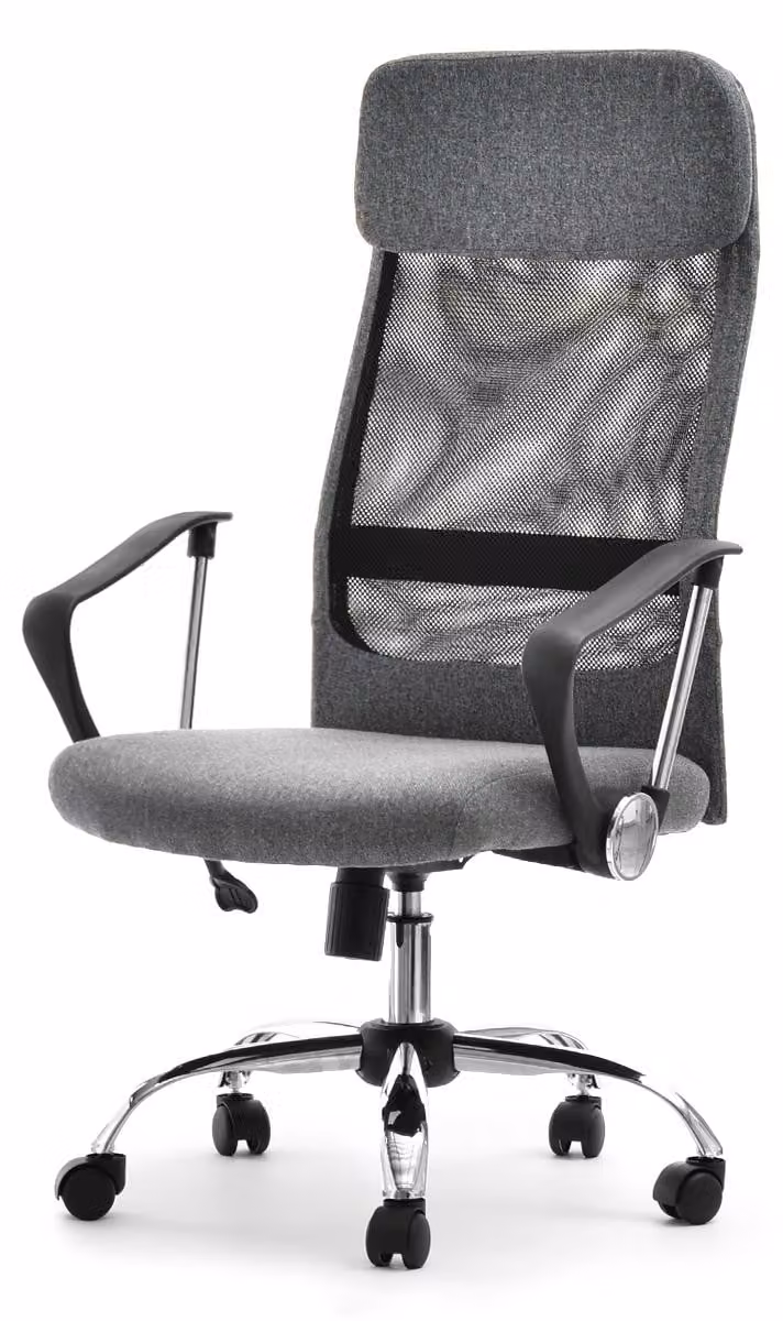 Sedia da ufficio IVIA - grigio / cromo