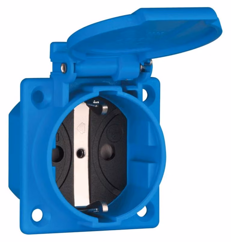 100 pezzi Presa da incasso Sk/BS/flDe 1K blu 1662050