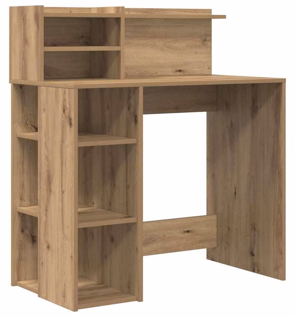 Scrivania moderna in legno di faggio, dimensioni 90 x 48 x 101,5 cm