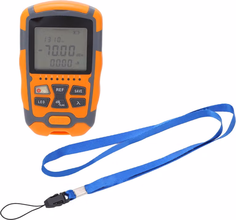 Mini misuratore di potenza ottica, tester portatile per cavi in fibra ottica, multimetro con luce LED