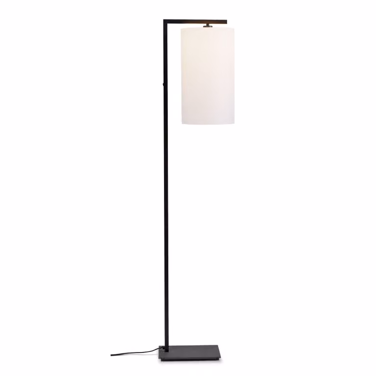 si tratta di RoMi - Lampada da terra Boston - Nero/Bianco - 30x25x160cm per soggiorno, camera da letto