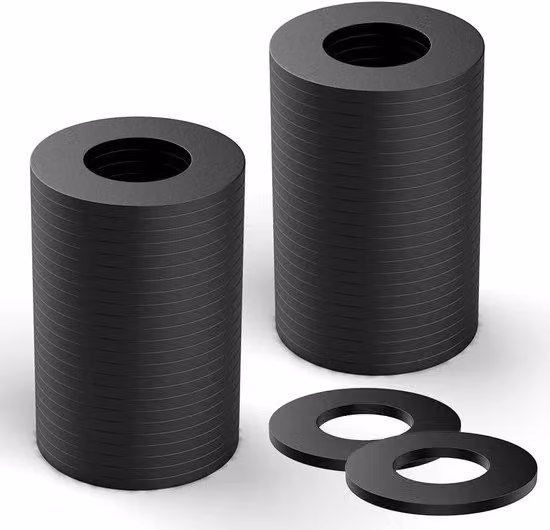 Set di anelli Acciaio al carbonio - Montaggio - Distribuire uniformemente - M6 x 12 mm - Neri