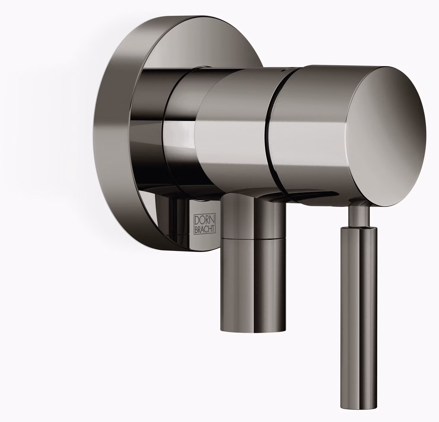 Dornbracht mitigeur monocommandé encastré avec plaques de recouvrement D. 80mm, avec raccord de douche intégré, 36046660-19, 36046660-19