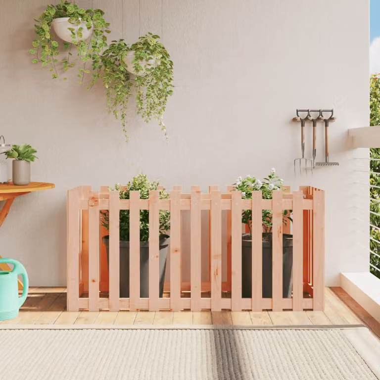 Fioriera Rialzata da Giardino vidaXL in Legno Douglas di Colore Marrone L: 150 cm, P: 50 cm, H: 70 cm