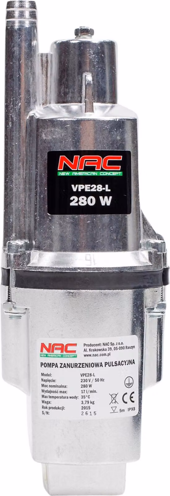 Nac pompa membranowa 280w vpe28-l